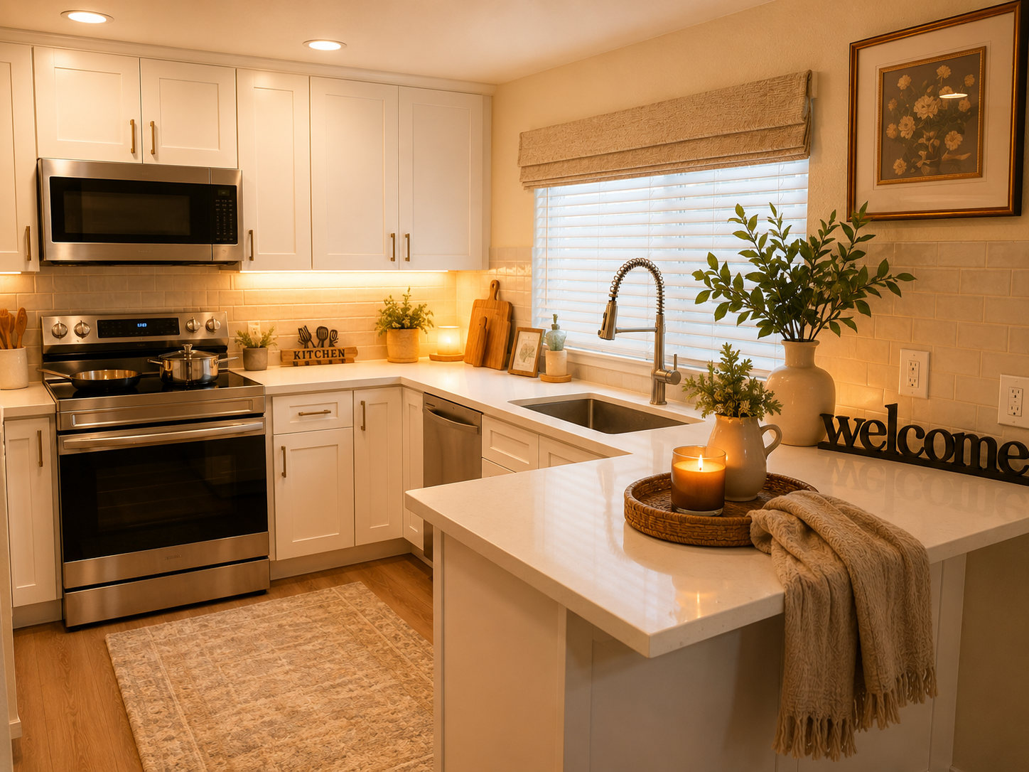 Newly installed kitchen